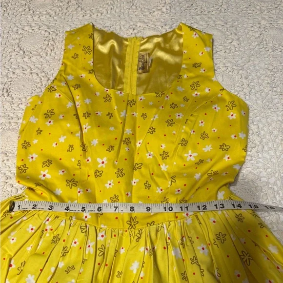 Pinup Couture Yellow Floral Dress - Picture 5 of 5